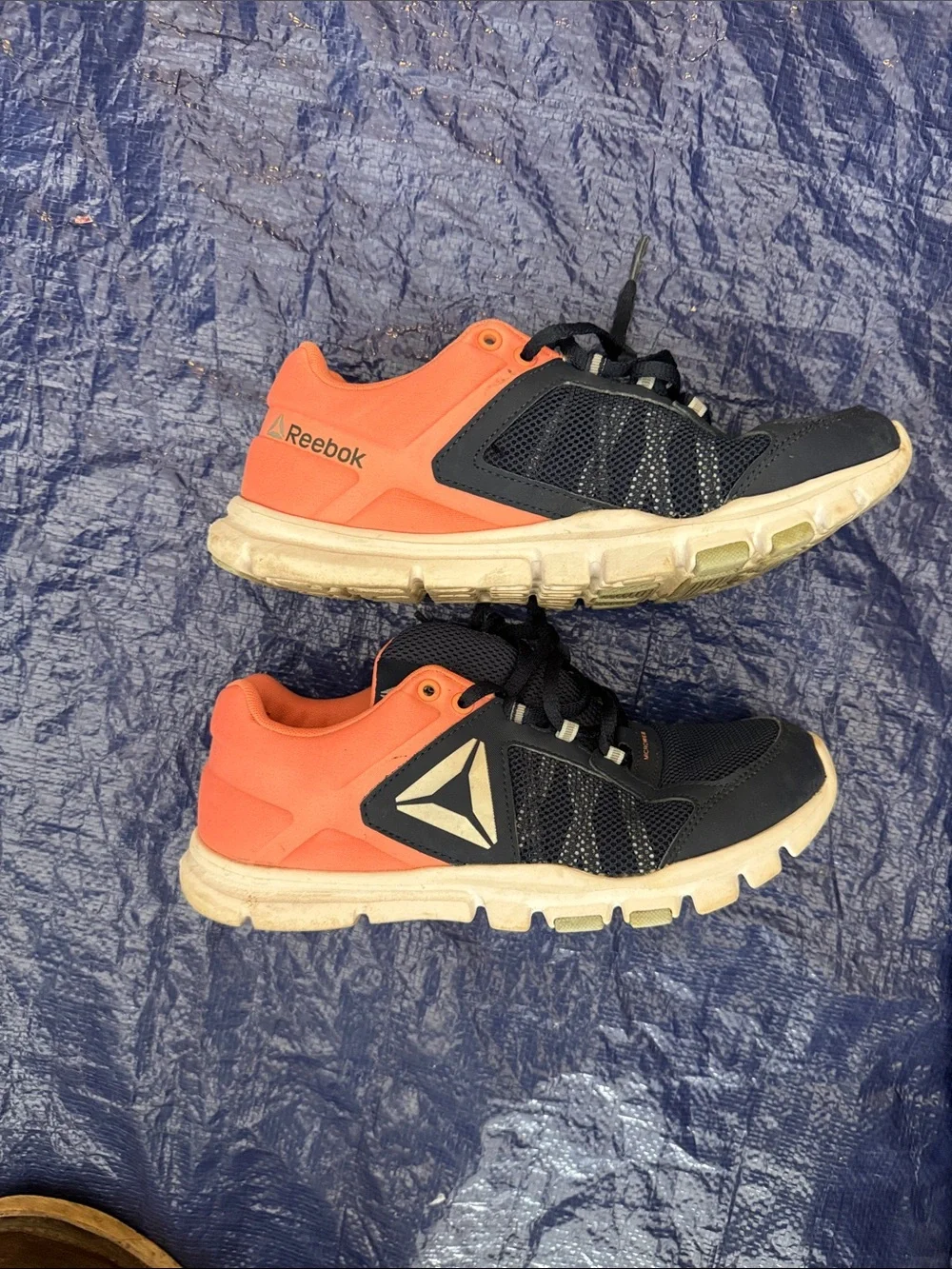 Reebok Navy and Orange Men's Running Shoes
